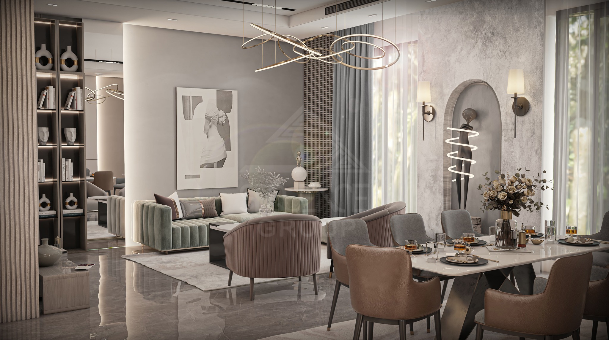 تصميم فيلا في ETABA - Sheikh Zayed